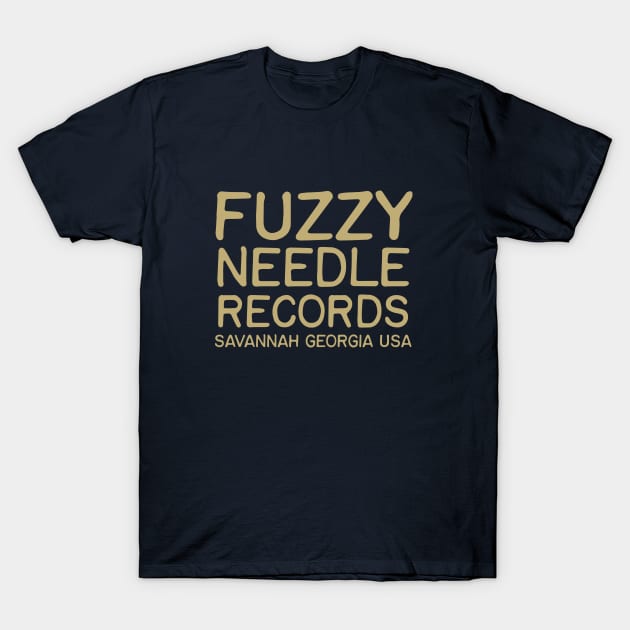 Fuzzy Needle Records Savannah GA T-Shirt by nbrhdcomics